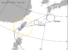 台風27号の位置
